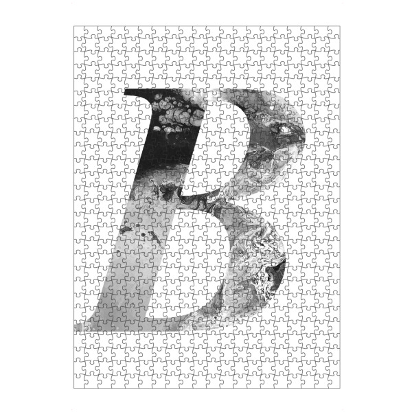 Puzzle Ravensburger "Buchstabe Alphabet B" artboxONE - Typografie,Schwarzweiß,Buchstaben,Buchstaben / B