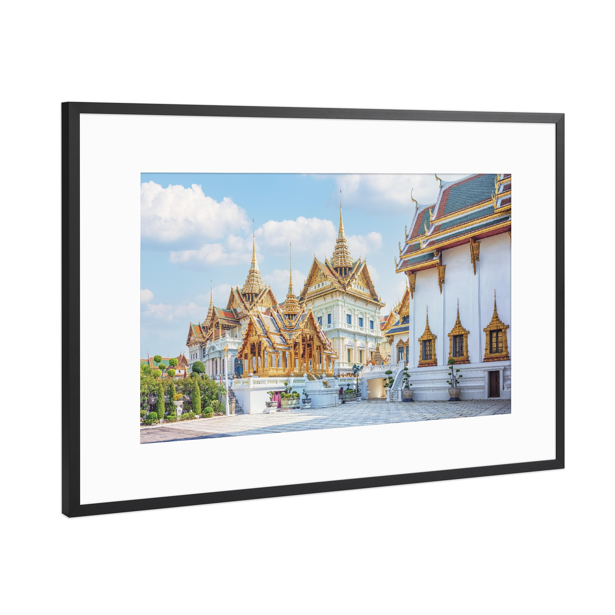 Poster mit Rahmen Schwarz (Metallic) "Das Wunder von Bangkok" artboxONE - Städte,Reise,Architektur,Reise / Asien,Reise / Länder