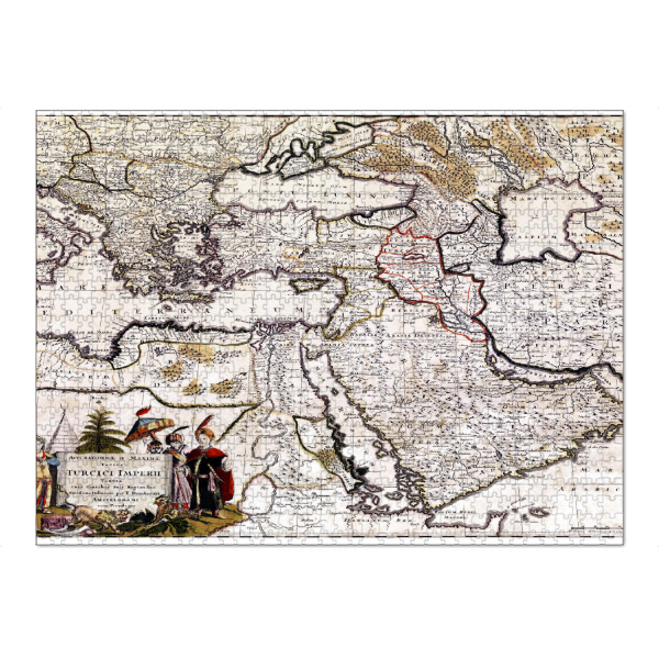 Puzzle Ravensburger "Alte Karte des Osmanischen Reiches" artboxONE - Kartografie