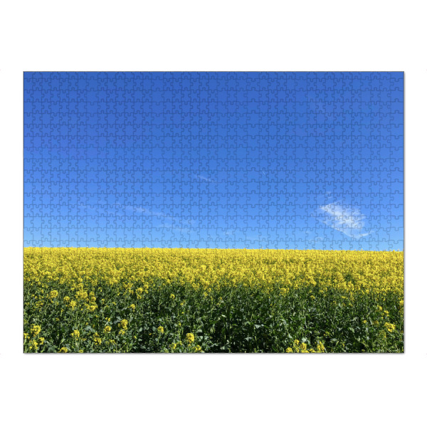 Puzzle Ravensburger "Ein Rapsfeld im Frühjahr" artboxONE - Natur