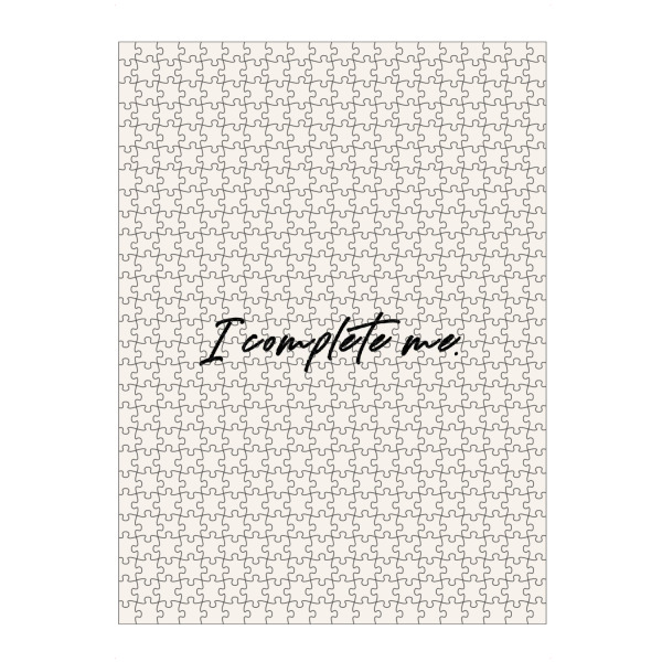 artboxONE Puzzle "I complete me" artboxONE - Typografie,Menschen