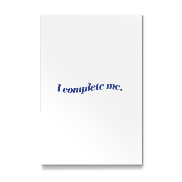 Galerie-Print "I complete me - blue" 30x20 cm artboxONE
