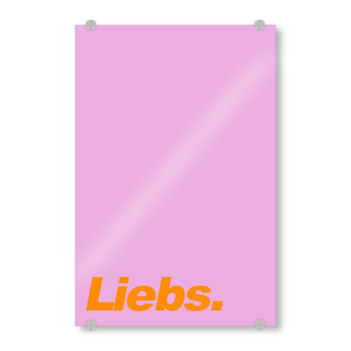 Liebs - bunte Typografie