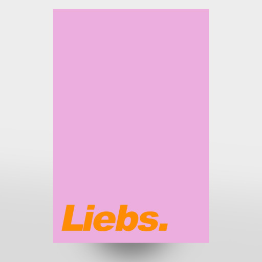 Liebs - bunte Typografie