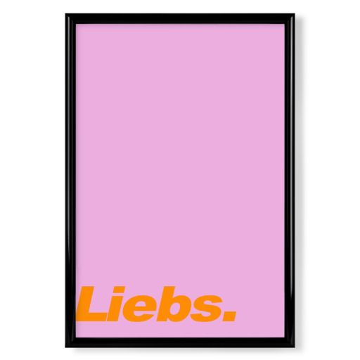 Liebs - bunte Typografie