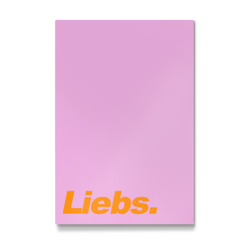 Liebs - bunte Typografie