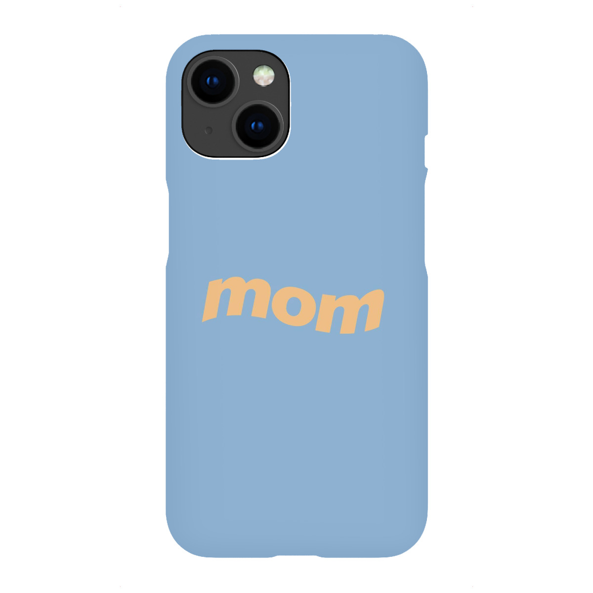 "Mom - blue orange"für iPhone - Premium-Case Handyhülle artboxONE