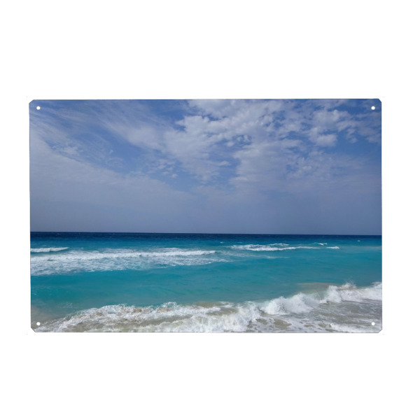 Holzbild "Türkiser Karibikstrand" artboxONE - Natur,Reise,Reise / Strand und Meer,Reise / Länder