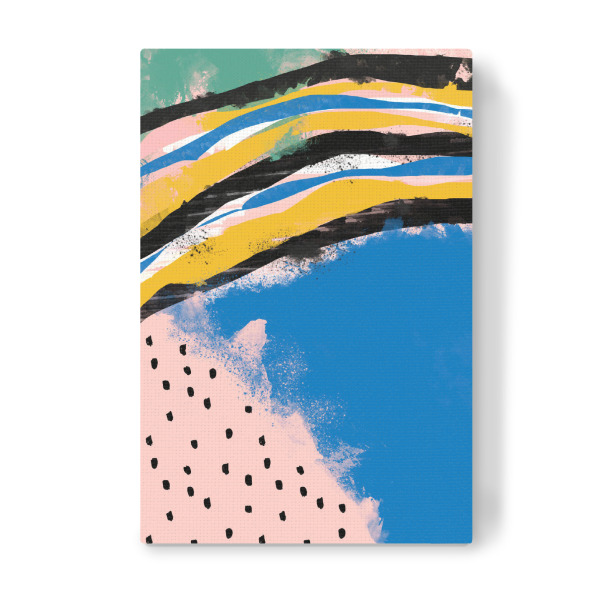 Leinwandbild "Abstrakte Sommermalerei" artboxONE - Abstrakt,Fashion,Festivals