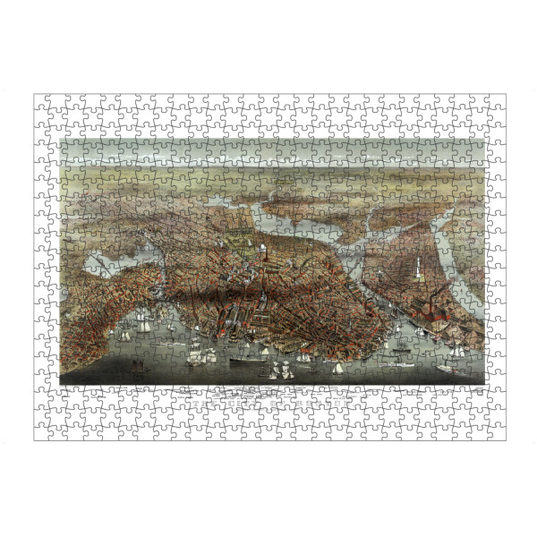 artboxONE Puzzle "Pictorial map boston" artboxONE - Architektur,Kartografie