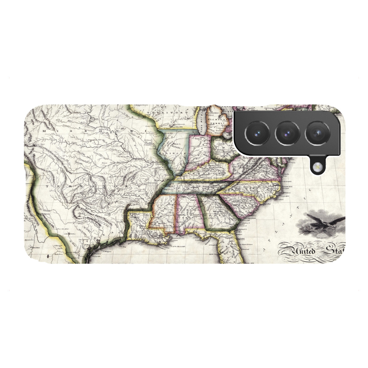 Samsung Galaxy "Alte Karte von Nordamerika-Anzeige" Premium-Case Handyhülle artboxONE