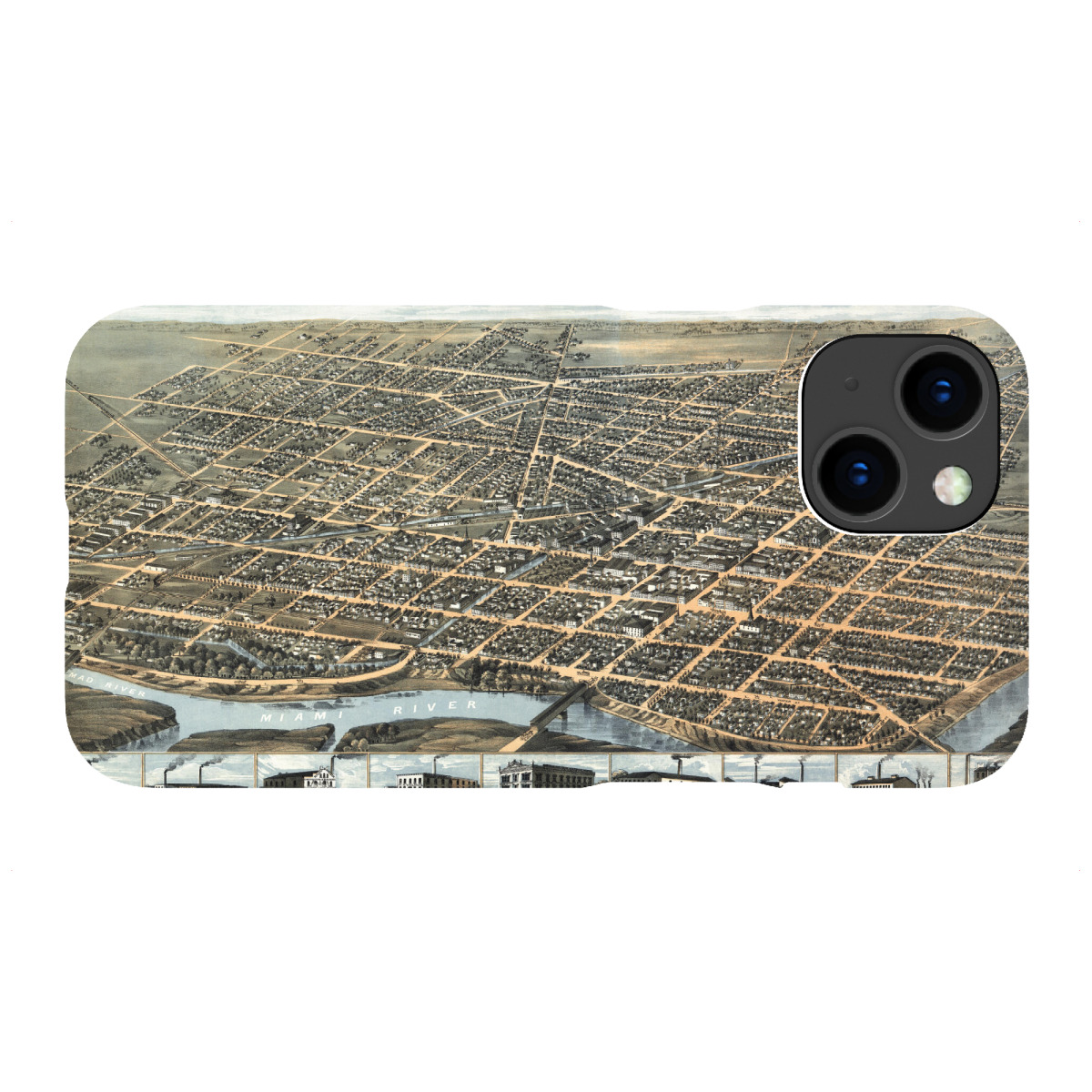 iPhone "Antike Karte von Dayton - Ohio" Premium-Case Handyhülle artboxONE