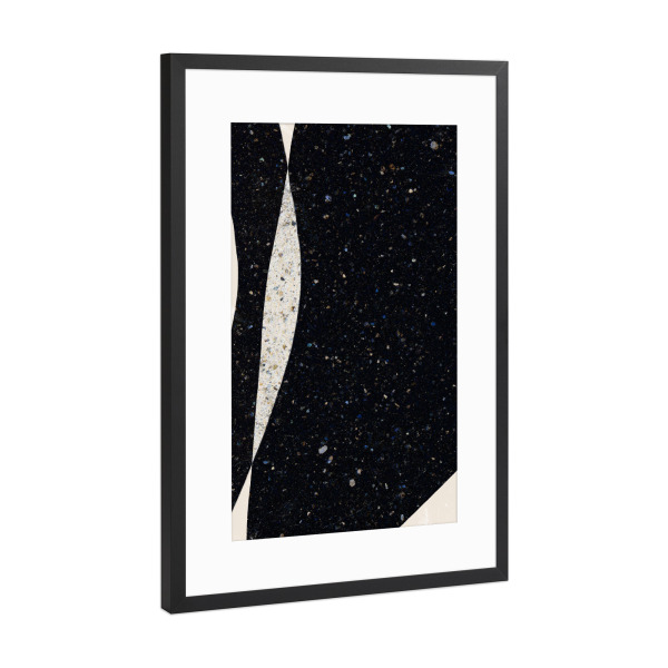 Poster mit Rahmen Schwarz (Metallic) "In Between" artboxONE - Abstrakt - Abstrakte formen,Organische formen,Textur,Abstrakt