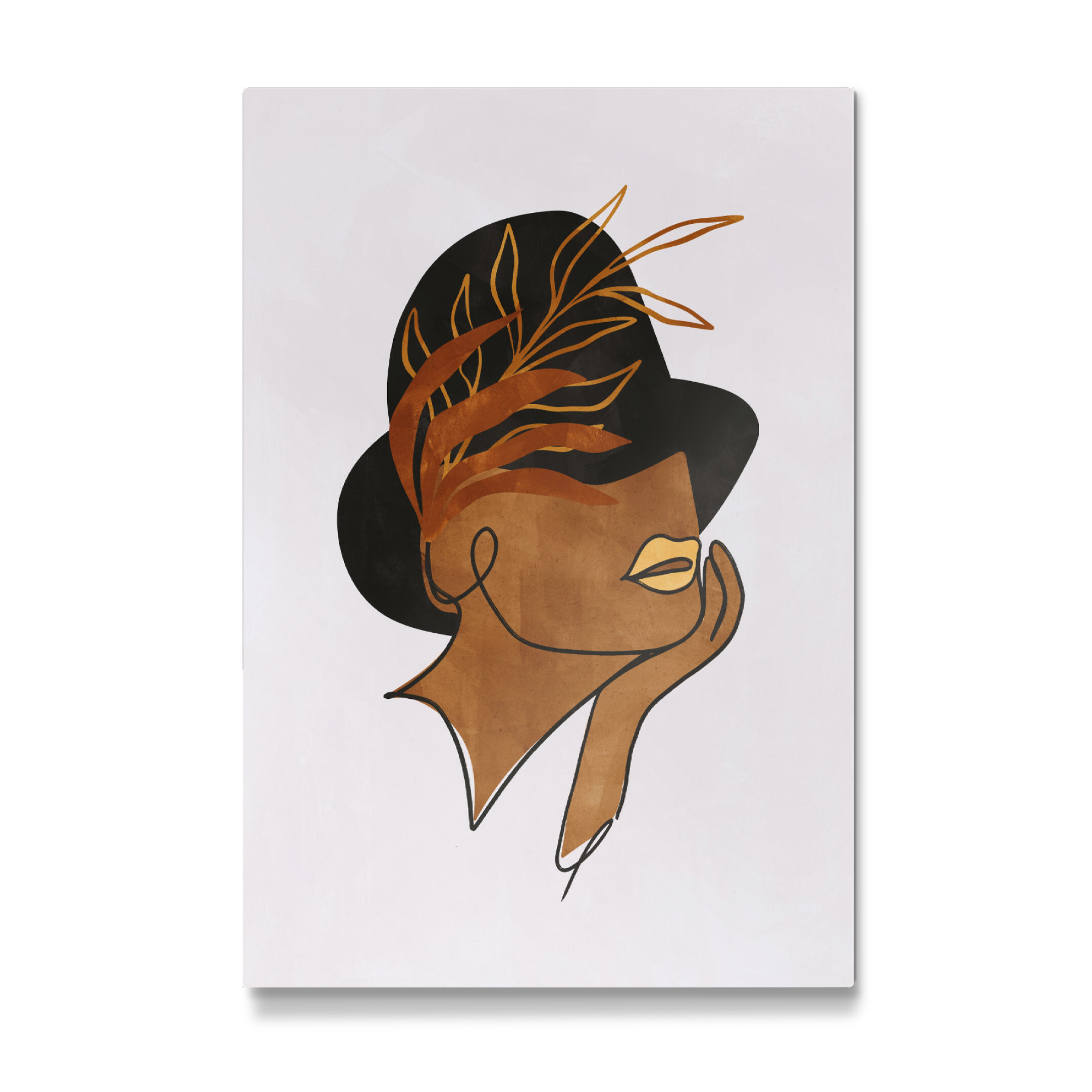 Galerie-Print "Woman with Hat Portrait" 30x20 cm artboxONE
