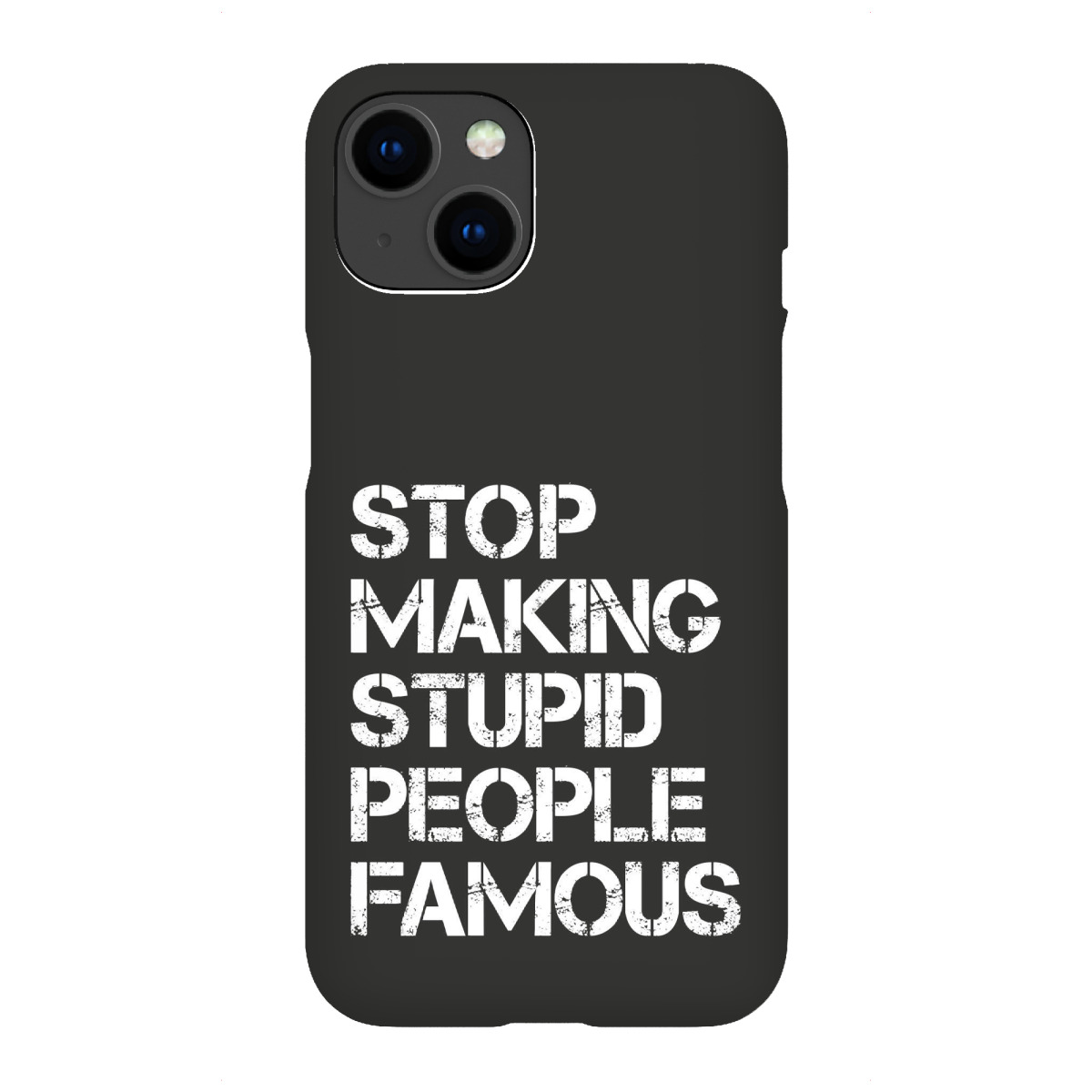 "Stupid & Famous, Serie Schwarz"für iPhone - Premium-Case Handyhülle artboxONE