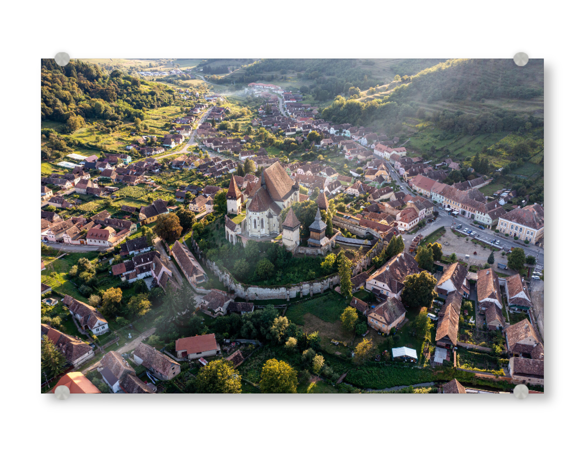 Acrylglasbild "Biertan Kirchenburg" artboxONE - Architektur,Reise / Länder