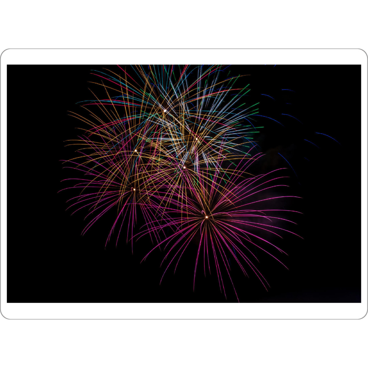 Tischset "Buntes Feuerwerk" artboxONE - Festivals