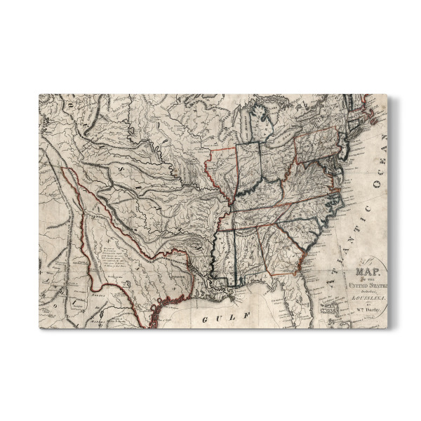Galerie-Print "Pictorial map of USA" 30x20 cm artboxONE