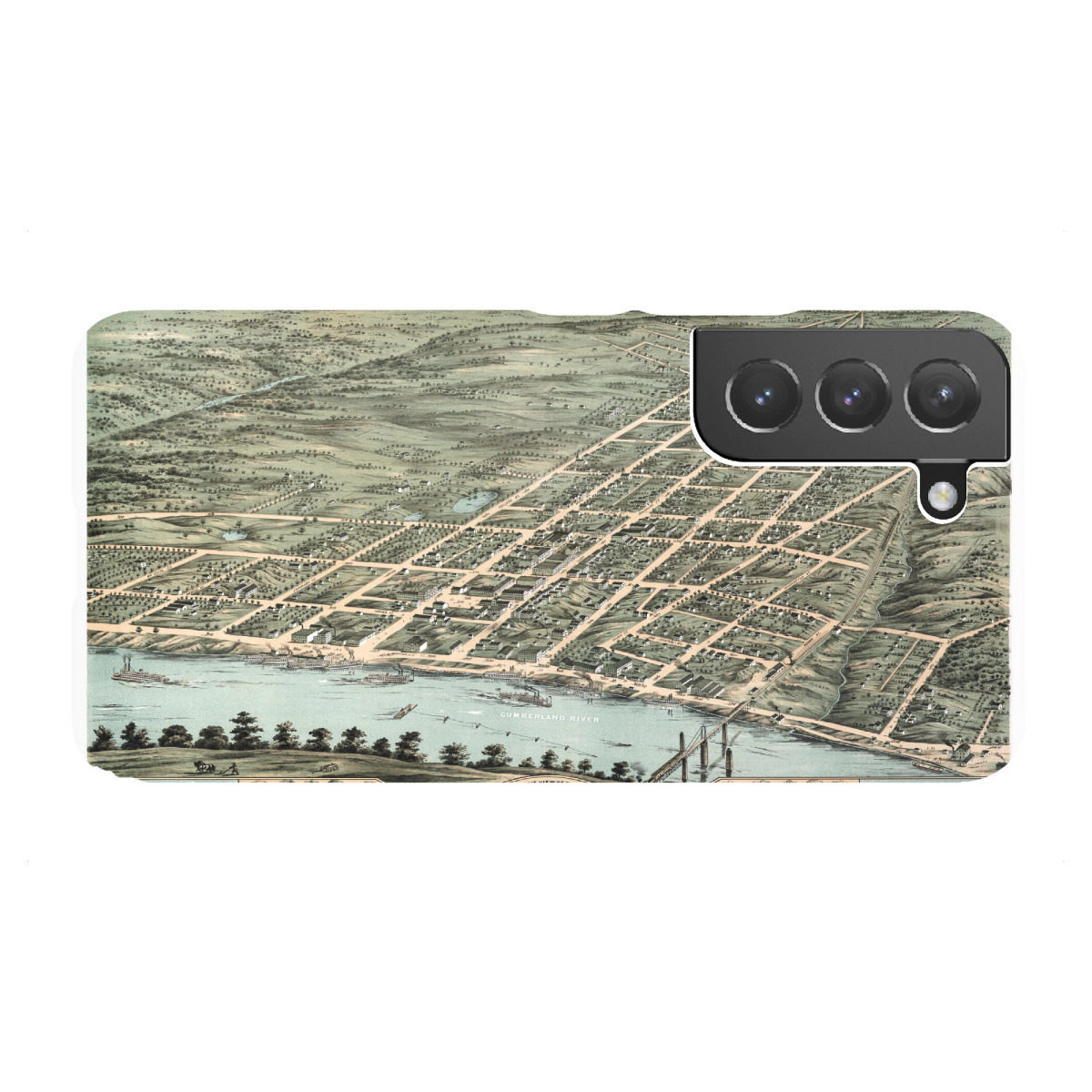 Samsung Galaxy "Karte von Clarksville, Tennessee" Premium-Case Handyhülle artboxONE