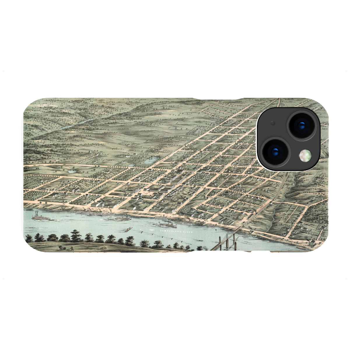 iPhone "Karte von Clarksville, Tennessee" Premium-Case Handyhülle artboxONE