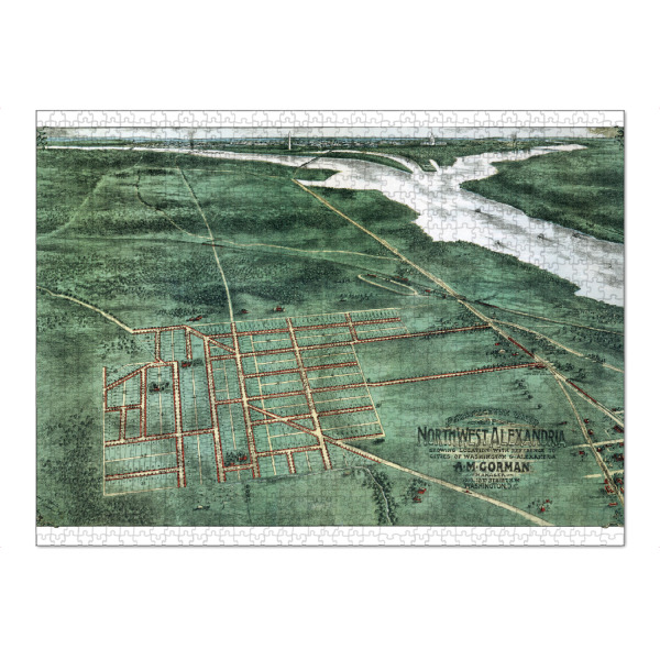 Puzzle Ravensburger "Alte Karte von Alexandria" artboxONE - Kartografie