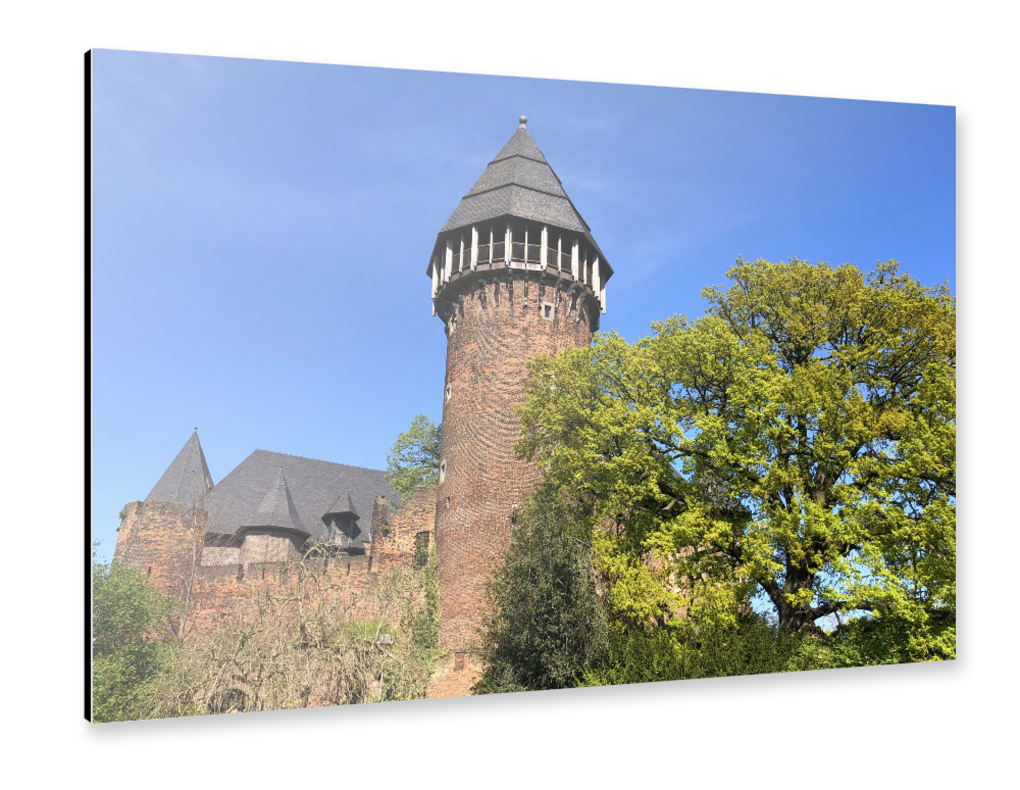 Alu-Dibond "Burg Linn" 75x50 cm artboxONE