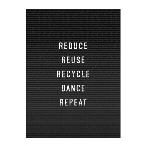 artboxONE Puzzle "Letterboard Recycle" artboxONE - Typografie,Natur,Schwarzweiß,Fashion,Lustig