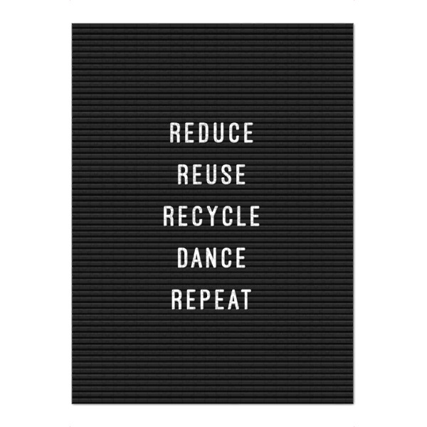 Puzzle Ravensburger "Letterboard Recycle" artboxONE - Typografie,Natur,Schwarzweiß,Fashion,Lustig