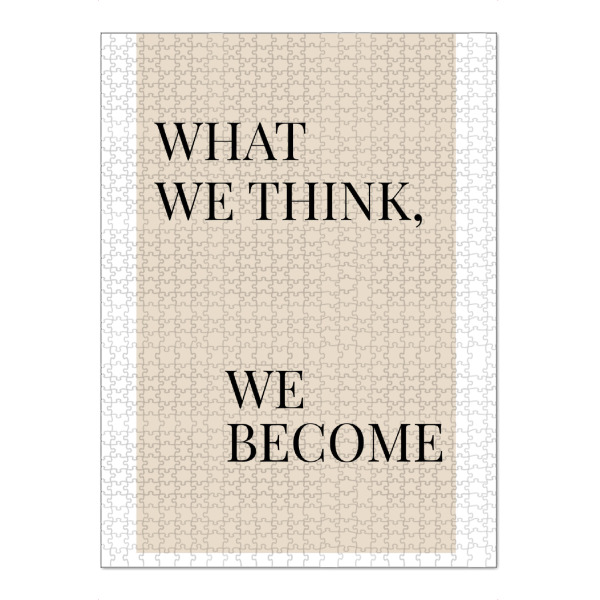 Puzzle Ravensburger "What we think, we become" artboxONE - Typografie,Menschen
