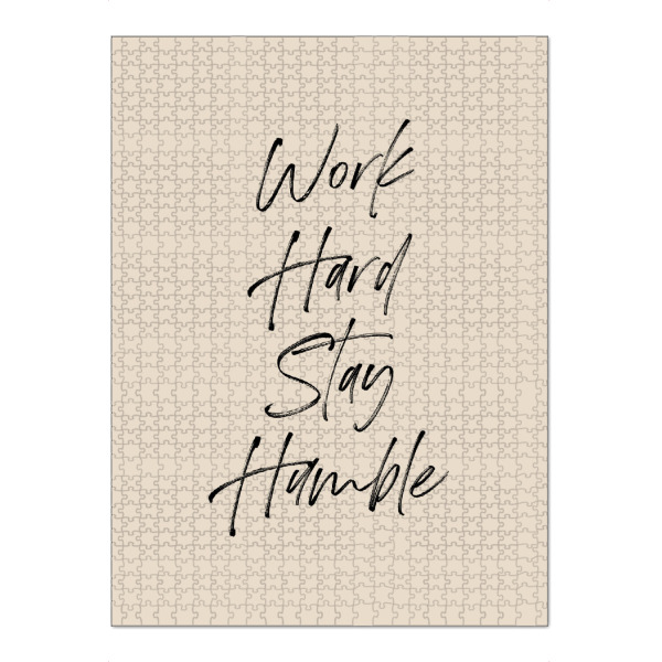 Puzzle Ravensburger "Work hard stay humble" artboxONE - Typografie,Menschen
