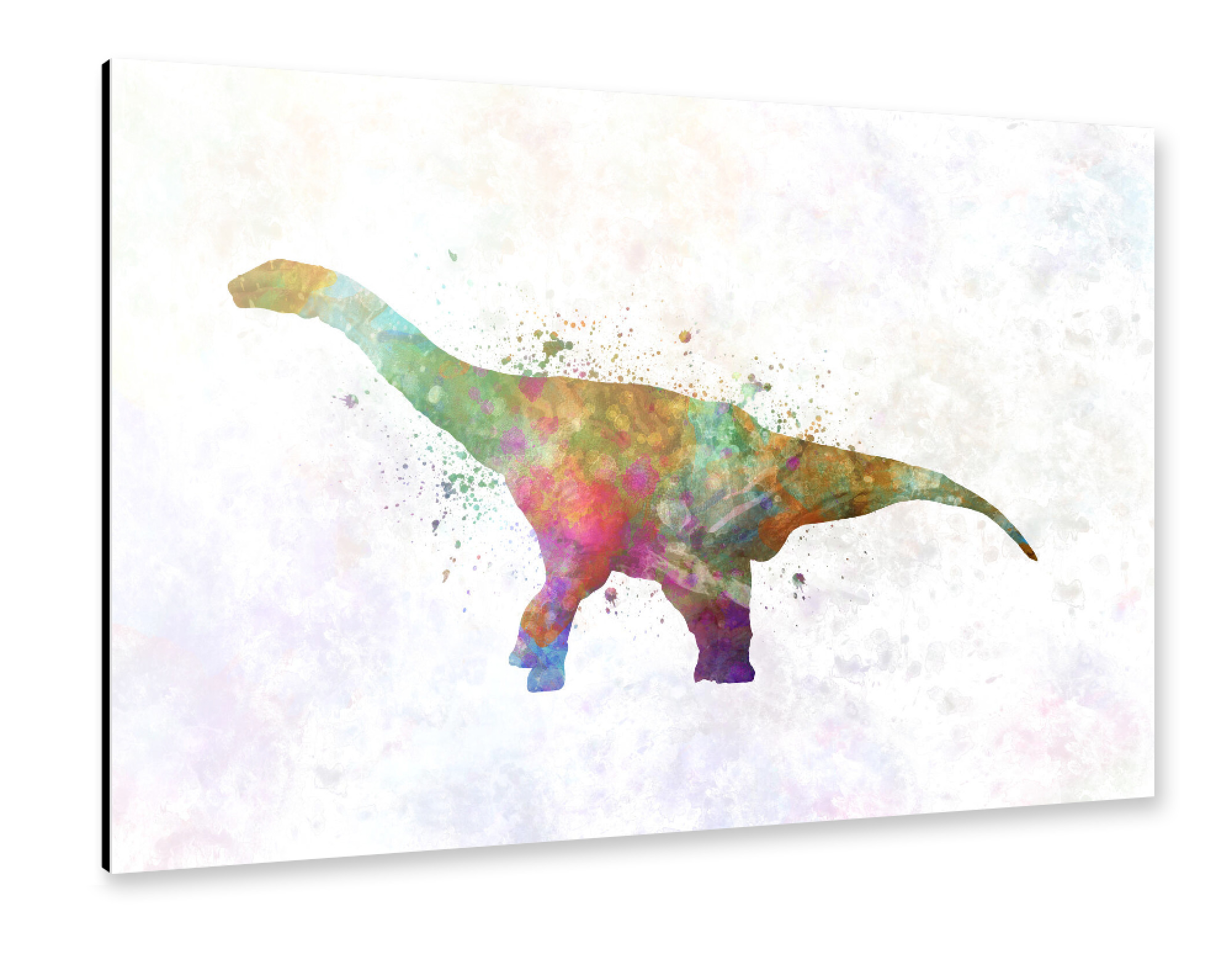Alu-Dibond "Argentinosaurus im Aquarell" 75x50 cm artboxONE