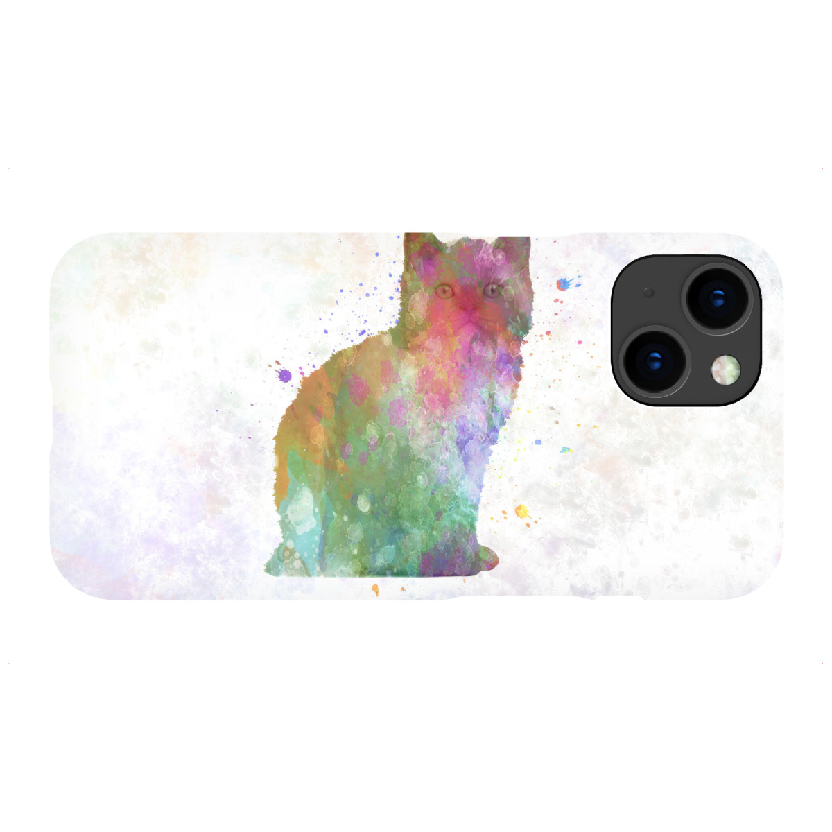 iPhone "Selkirk Rex-Katze im Aquarell" Premium-Case Handyhülle artboxONE