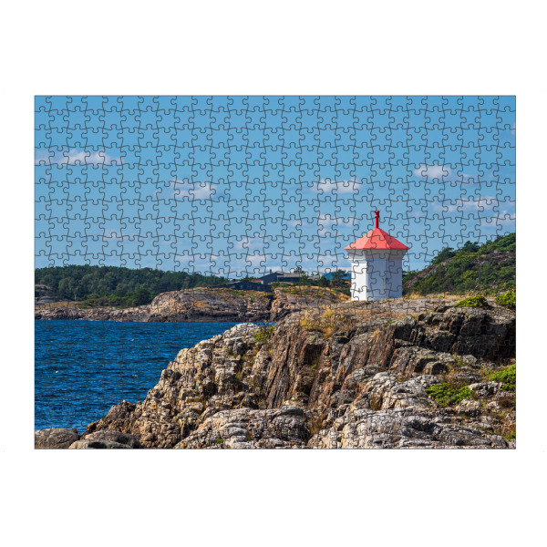 Puzzle Ravensburger "Felsen, Leuchtfeuer und Küste" artboxONE - Natur,Reise,Architektur,Reise / Strand und Meer,Reise / Länder