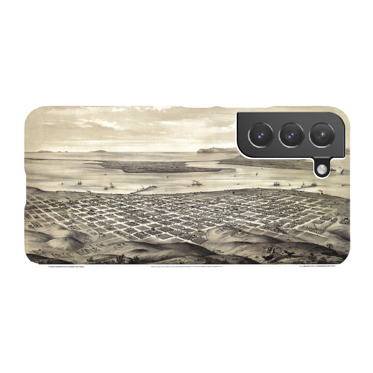 Samsung Galaxy "Karte von San Diego" Premium-Case Handyhülle artboxONE