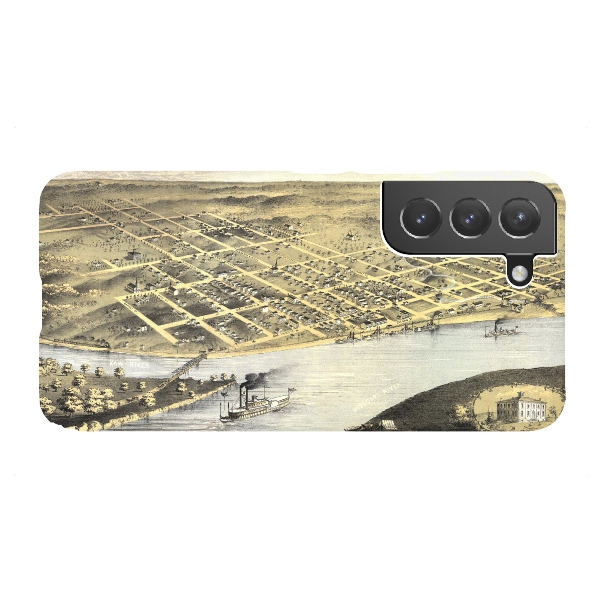 "Alte Karte von Wyandotte"für Samsung Galaxy - Premium-Case Handyhülle artboxONE
