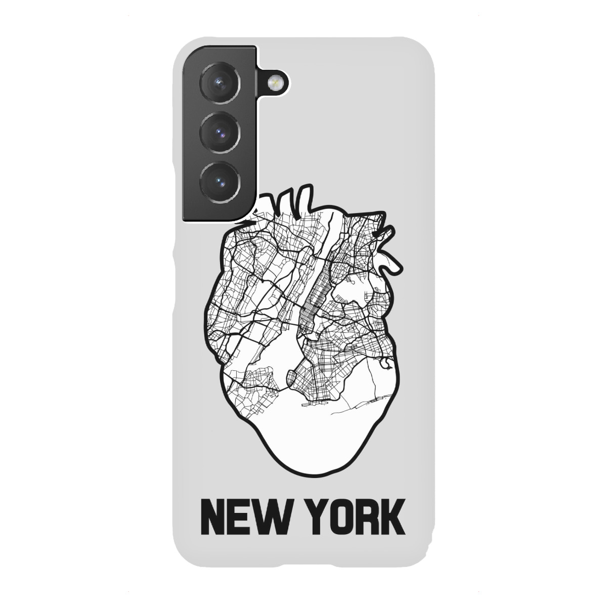Samsung Galaxy "New York Herzkarte - weiß" Premium-Case Handyhülle artboxONE