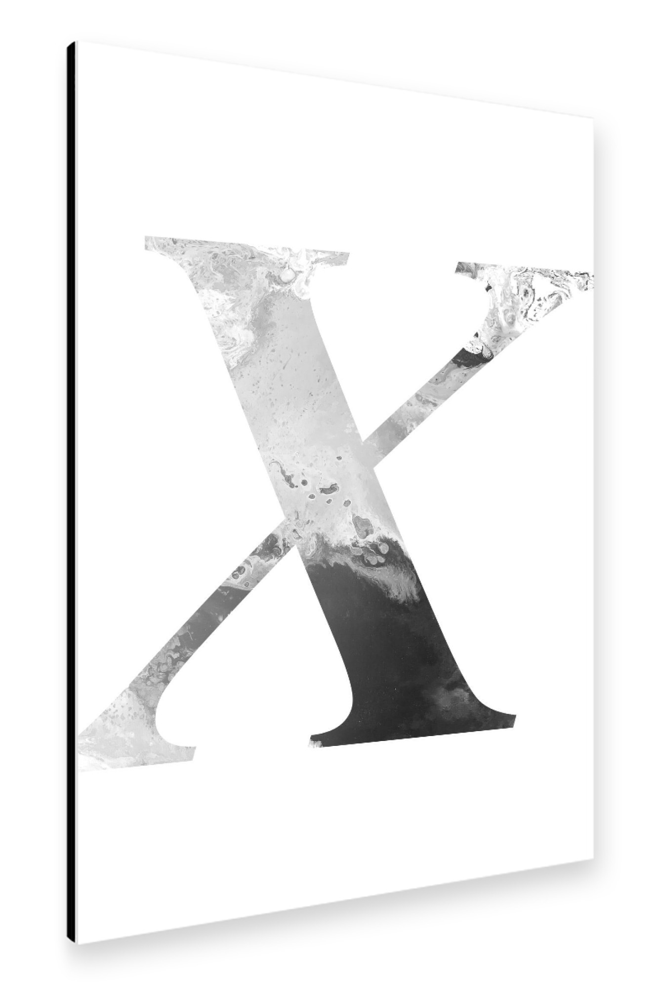 Alu-Dibond "Buchstabe Alphabet X" 75x50 cm artboxONE
