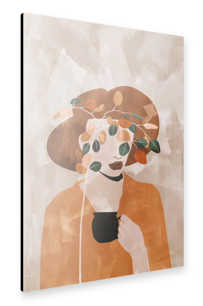 Alu-Dibond "Kaffee-Routine" 30x20 cm artboxONE