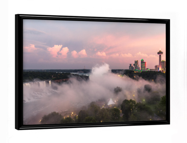 Poster mit schwarzem Rahmen "Niagarafälle, Kanada/USA" artboxONE - Natur,Reise