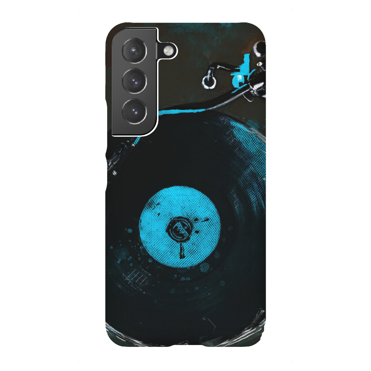 Samsung Galaxy "Vinyl-Schallplatte Aquarellkunst" Premium-Case Handyhülle artboxONE