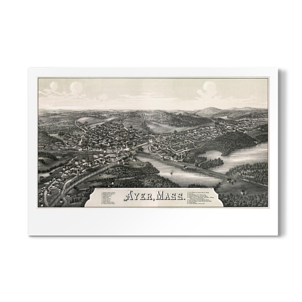 Galerie-Print "Antike Karte von Ayer" 30x20 cm artboxONE