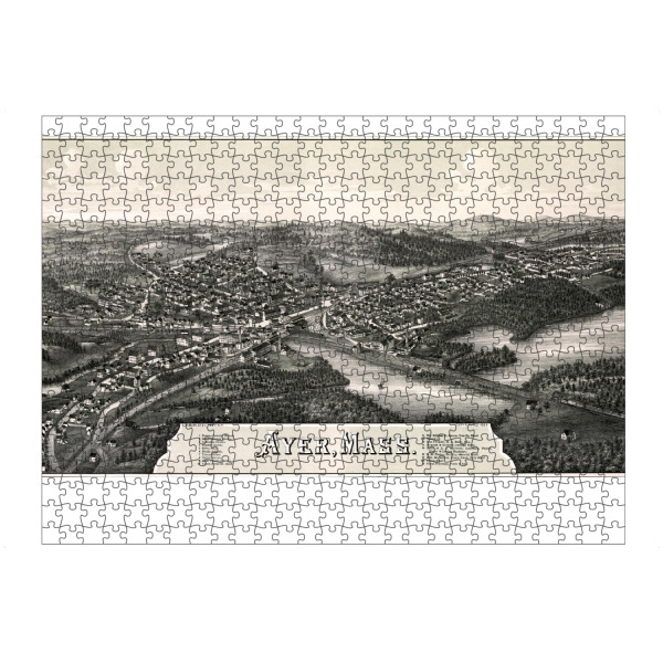 Puzzle Ravensburger "Antike Karte von Ayer" artboxONE - Kartografie