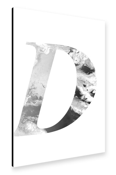 Alu-Dibond "Buchstabe Alphabet D" 30x20 cm artboxONE