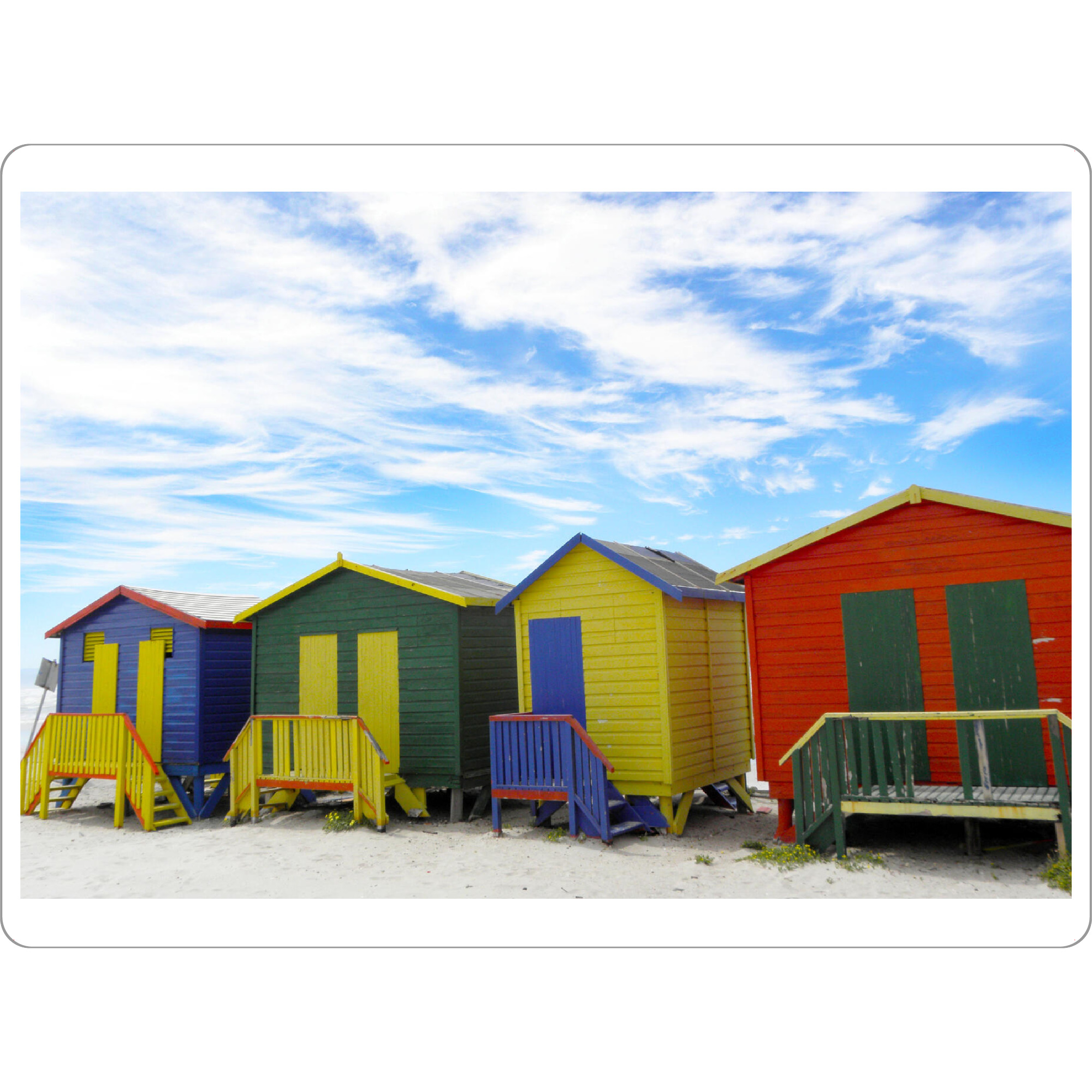 Tischset "Muizenberg Strand in Südafrika" artboxONE - Reise,Reise / Strand und Meer,Reise / Afrika,Reise / Länder