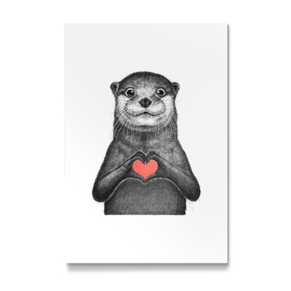 Galerie-Print "Seeotter mit Liebe" 30x20 cm artboxONE