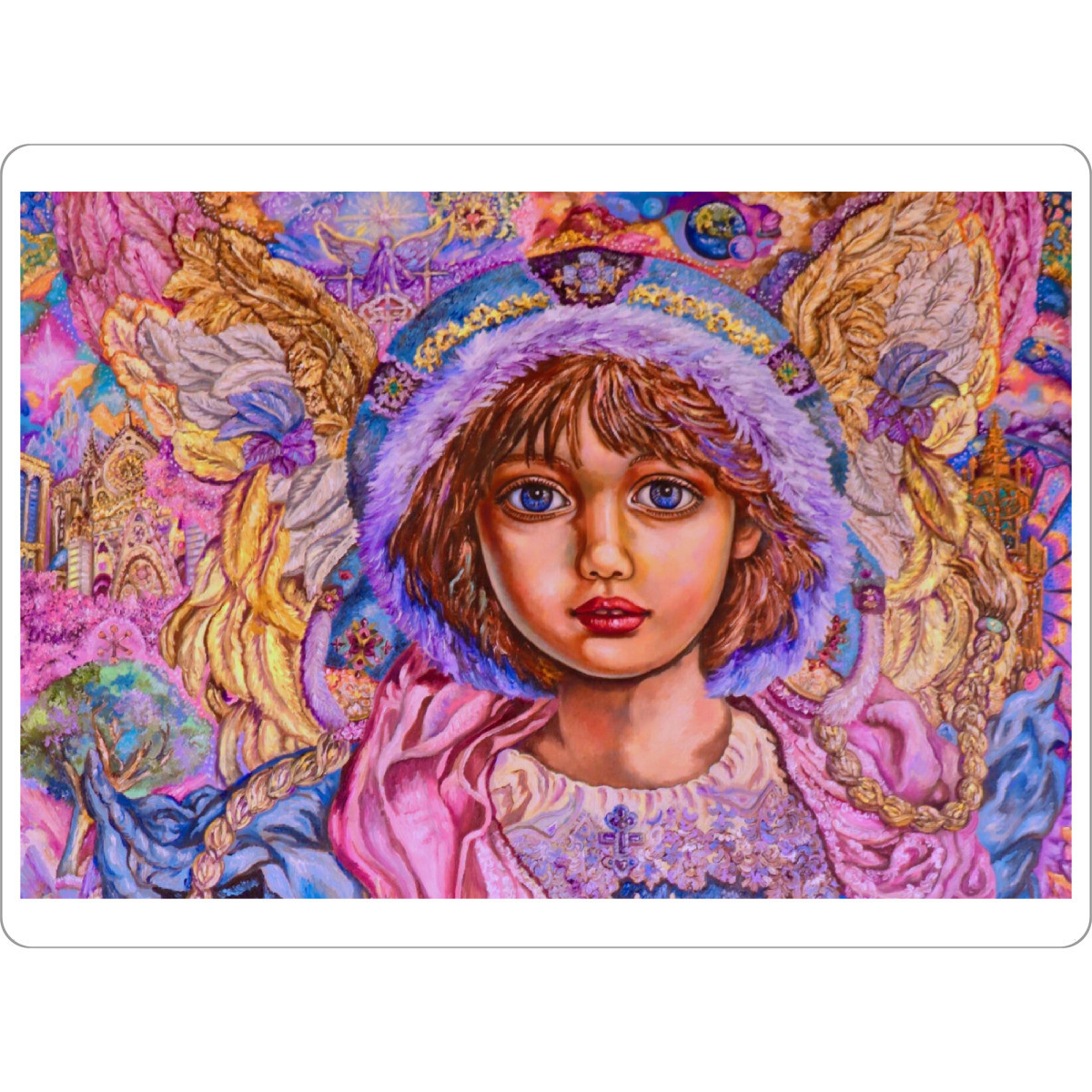 Tischset "Erzengel Chamuel bunt" artboxONE - Für Kinder,Weihnachten - Aechangel,Engel,Glück,Fantasie,Religion - Bild aechangel