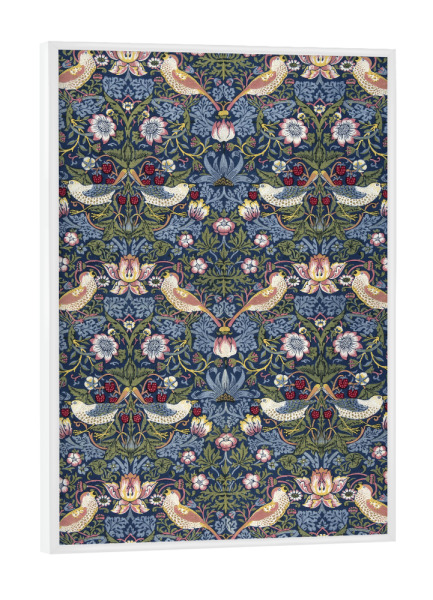 Poster mit weißem Rahmen "Der Erdbeerdieb" artboxONE - Natur,Floral,Tiere,Abstrakt