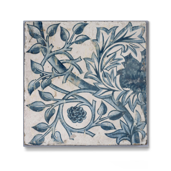 Galerie-Print "Blaues Blumenmotiv" 30x30 cm artboxONE