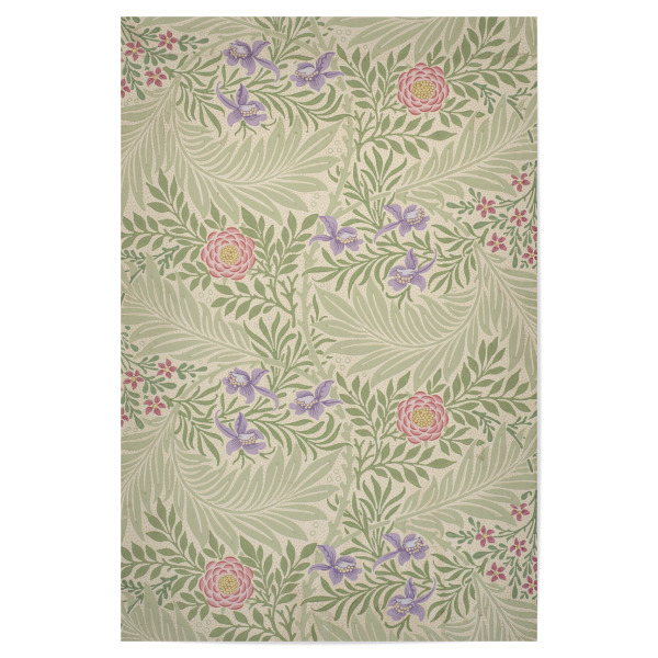 Poster "Rittersporn" artboxONE - Natur,Floral,Abstrakt - William morris,Rittersporn,Natur,Pflanzen,Floral,Bunt,Kunst,Malerei,Abstrakt