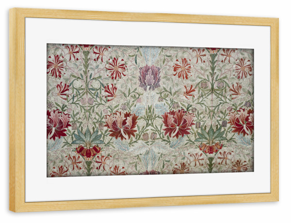 Poster mit Rahmen kiefer "Blumiges Muster" artboxONE - Natur,Floral,Abstrakt